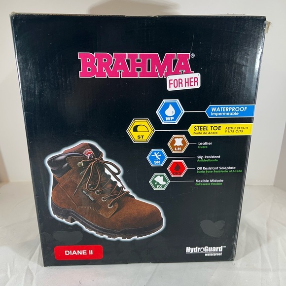 Brahma for her - Women’s Size 5.5 - Steel Toe - Hydroguard Waterproof - Picture 1 of 10